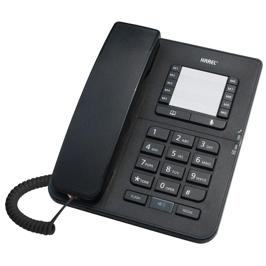 Otel Tipi Telefon Karel TM142 Kablolu Telefon Siyah – TLF102