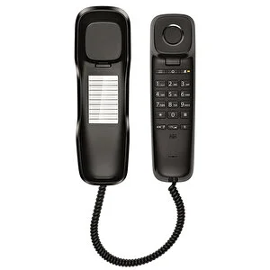 Otel Tipi Banyo Telefonu Gigaset DA210 Kablolu Telefon Siyah – P046