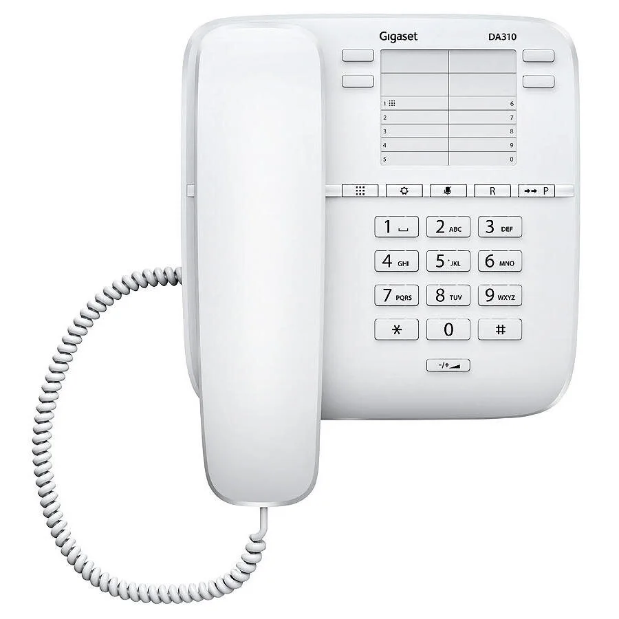 Otel Tipi Telefonu Gigaset DA310 Kablolu Telefon Beyaz – P047
