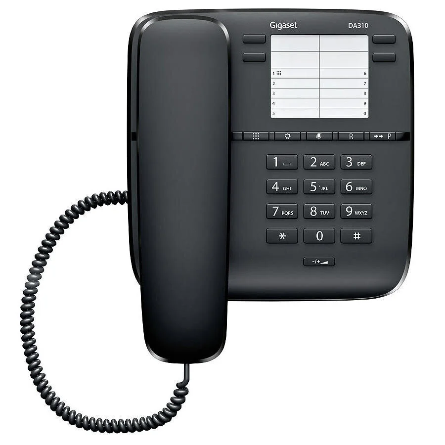 Otel Tipi Telefon Gigaset DA310 Kablolu Telefon Siyah – P048