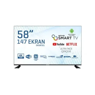 Onvo 58 İnç OV58F351Android Smart Otel Tipi LED Televizyon