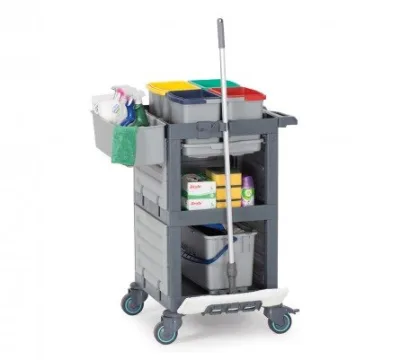 Fantom Procart 1350 Hastane Nemli Mop Temizlik Arabası – PTA104