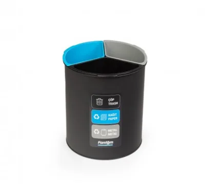Otel Oda İçi Çöp Kovası Fantom Roomcycle 32 Atık Ayrıştırmalı Kova ( Çöp – Kağıt- Metal ) – PCK943